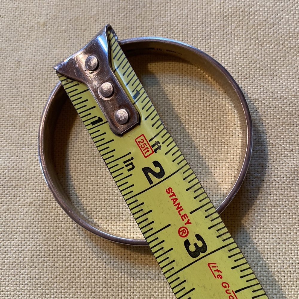 Solid Sterling Silver Bangle Bracelet Vintage - image 4